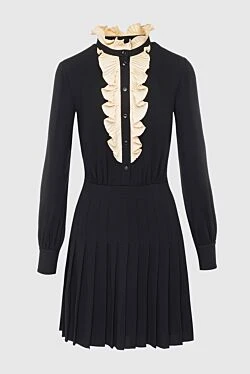 Celine black acetate and viscose dress for women 163328 - photo 1