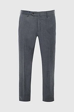 PT01 (Pantaloni Torino) мужские серые брюки из шерсти 164569 - фото 1