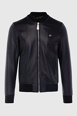 Philipp Plein куртка кожаная черная мужская черная 166840 - фото 1