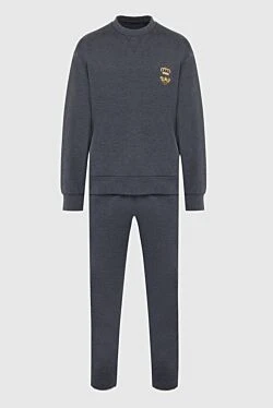 Dolce & Gabbana костюм спортивный серый со свитшотом и джоггерами мужской 167100 - фото 1