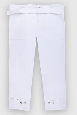 P.A.R.O.S.H. women's pants with belt white 167379 - photo 1