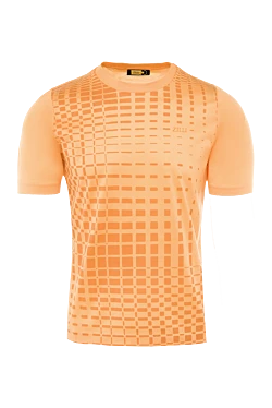Zilli футболка з бавовни помаранчева чоловіча 167438 - фото 1