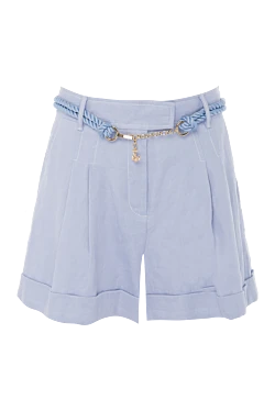 Zimmermann purple shorts for women with a woven belt 167927 - photo 1