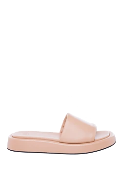 Erika Cavallini women's slippers with a contrasting stripe on the sole, beige 167983 - photo 1