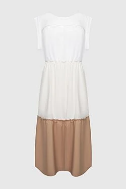 Peserico white dress with a contrasting skirt women's 168646 - photo 1