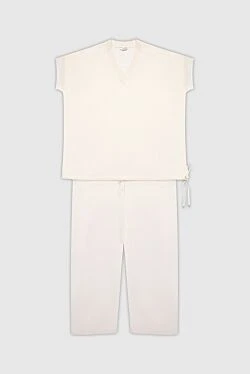 Peserico walking suit made of linen and cotton beige for women 168667 - photo 1