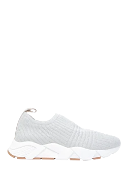 Peserico women's sneakers with a textile surface in gray 168679 - photo 1