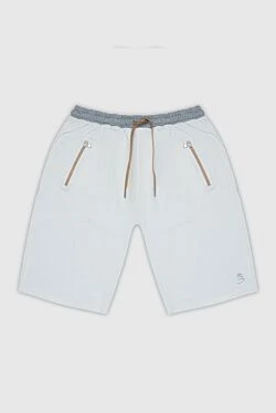 Barba Napoli шорты из хлопка и полиамида белые мужские 168720 - фото 1