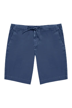 Loro Piana шорты из льна и хлопка синие мужские 168817 - фото 1