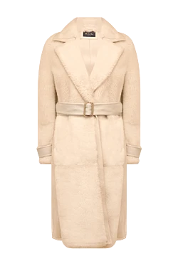 Loro Piana дубленка из натурального меха белая женская 169640 - фото 1