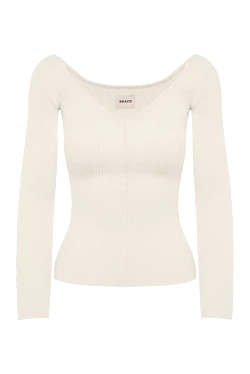 Khaite white jumper for women 169807 - photo 1
