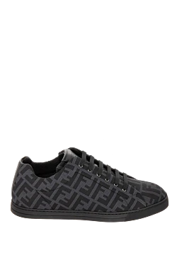Fendi black polyester moccasins for men 170183 - photo 1
