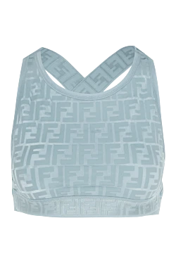 Fendi top made of polyamide and elastane blue for women 170827 - photo 1