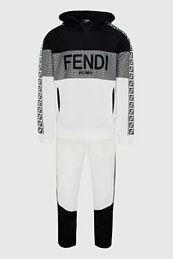 Fendi sports suit for men made of cotton and polyester white 171084 - photo 1