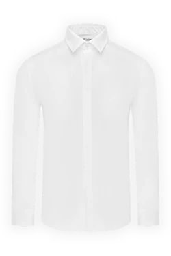 Saint Laurent рубашка из хлопка белая мужская 171132 - фото 1