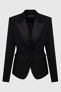Tom Ford жакет на гудзику чорний вовняний жіночий 171155 - фото 1