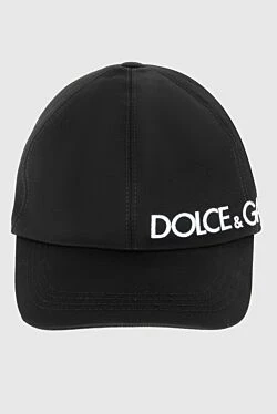 Dolce & Gabbana кепка из хлопка и шерсти черная мужская 171195 - фото 1
