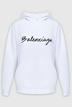 Balenciaga hoodie made of cotton white for women 171407 - photo 1