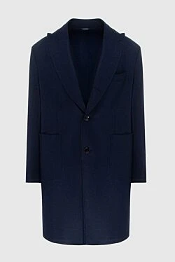 Tombolini blue woolen coat for men 171502 - photo 1