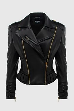 Balmain black leather jacket for women 171546 - photo 1