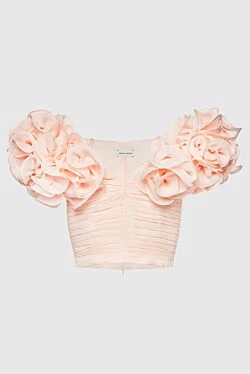 Magda Butrym pink silk blouse for women 171586 - photo 1