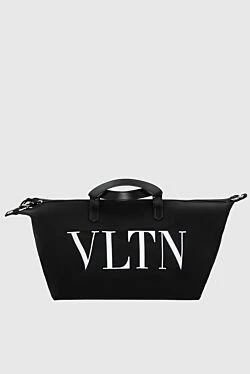 Valentino сумка дорожня з поліаміду чорна жіноча 171658 - фото 1