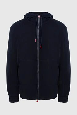 Kiton кофта спортивна з бавовни та кашеміру синя чоловіча 172151 - фото 1