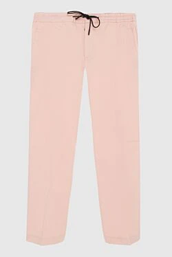 PT01 (Pantaloni Torino) штани з бавовни з еластаном рожеві чоловічі 172770 - фото 1