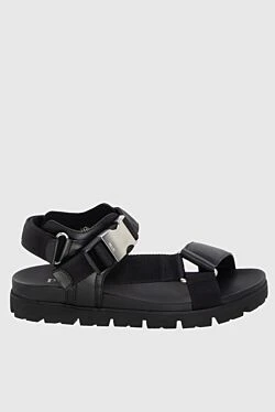 Prada black leather flip flops for men 173161 - photo 1