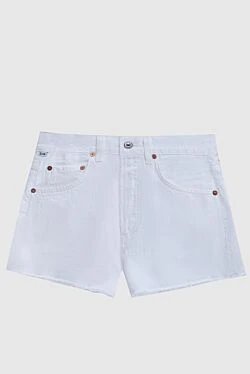 Citizens of Humanity white denim shorts decorated with contrasting buttons women's 173394 - photo 1