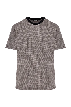 Balmain men's black t-shirt with monogram print 173856 - photo 1
