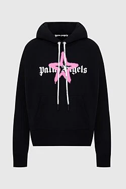 Palm Angels жіноче чорне бавовняне худі з логотипом 173949 - фото 1