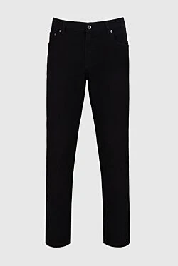 Dolce & Gabbana джинсы из хлопка и эластана черные мужские 174275 - фото 1