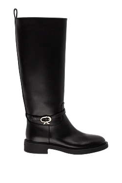 Gianvito Rossi black leather jockey boots women's 174302 - photo 1
