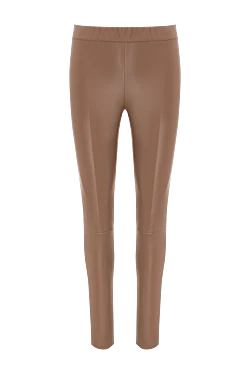 Max&Moi women's leather form-fitting brown leggings 174599 - photo 1