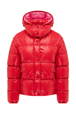 Moncler пуховик з поліестеру червоний жіночий 175199 - фото 1