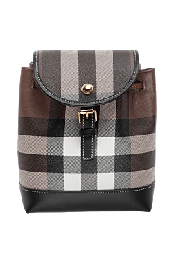 Burberry рюкзак из хлопка и полиуретана коричневый женский коричневый 175233 - фото 1