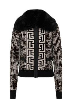 Balmain black wool and viscose jacket for women 175522 - photo 1