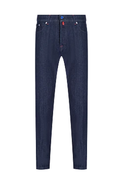 Kiton чоловічі сині джинси з бавовни та еластану 175584 - фото 1