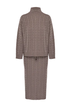 Peserico brown suit with skirt for women 175976 - photo 1