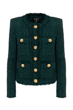 Balmain green jacket for women 176054 - photo 1
