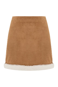 Ermanno Scervino юбка из замши бежевая женская бежевая 176130 - фото 1