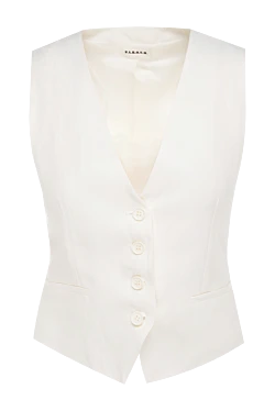 P.A.R.O.S.H. viscose and lyocell vest for women white 176389 - photo 1