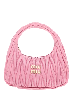 Miu Miu сумка из кожи женская розовая розовая 176434 - фото 1