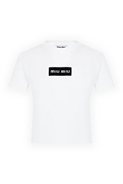 Miu Miu t-shirt made of cotton and polyester white for women 176445 - photo 1