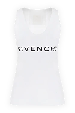 Givenchy майка з бавовни та еластану жіноча біла 176453 - фото 1