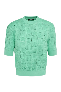 Balmain джемпер з віскози та поліестеру жіночий зелений 176480 - фото 1