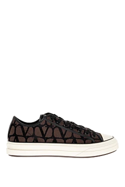 Valentino men's textile snickers brown 176512 - photo 1