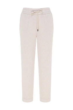 Peserico beige cotton and elastane pants for women 176708 - photo 1