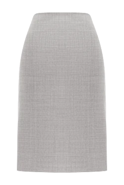 P.A.R.O.S.H. gray wool and elastane skirt for women 176728 - photo 1
